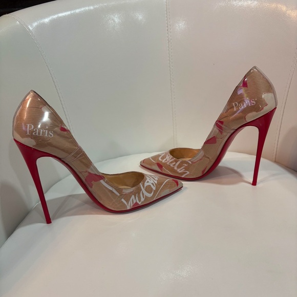 Elegant Red  Stiletto Heels - Picture 1 of 2